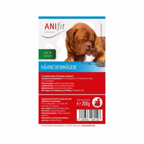Dog Snacks Chicken stomach (Hähnchenmägen) 200g 1 Piece -3- Anifit